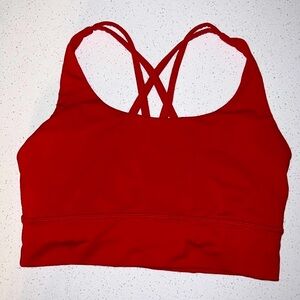 Dark Red Energy Longline Bra